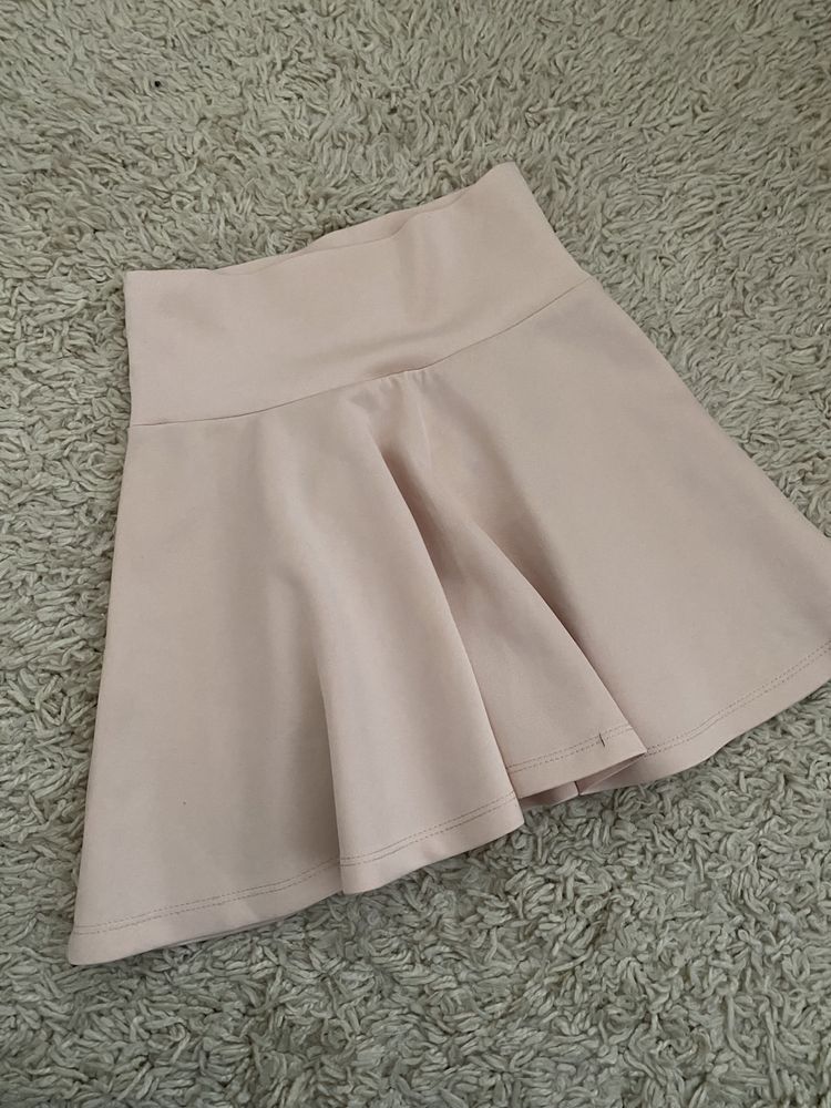 Morelowa różowa elegancka spódniczka