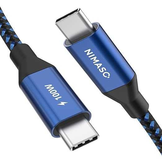 Kabel USB C na USB C do Szybkiego ładowania 100W 20V/5A NIMASO.