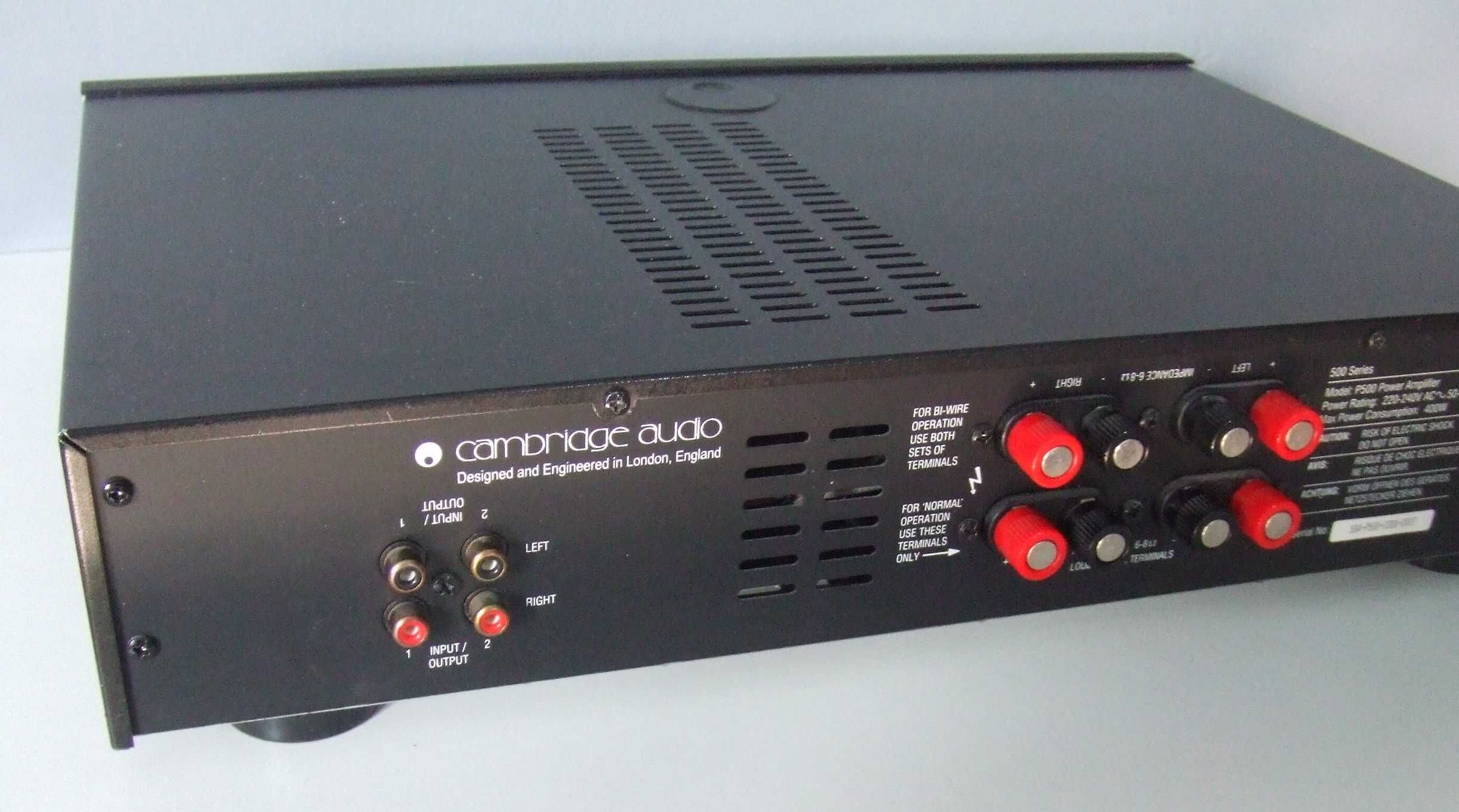 Końcówka mocy, 2x65W. Cambridge Audio P500