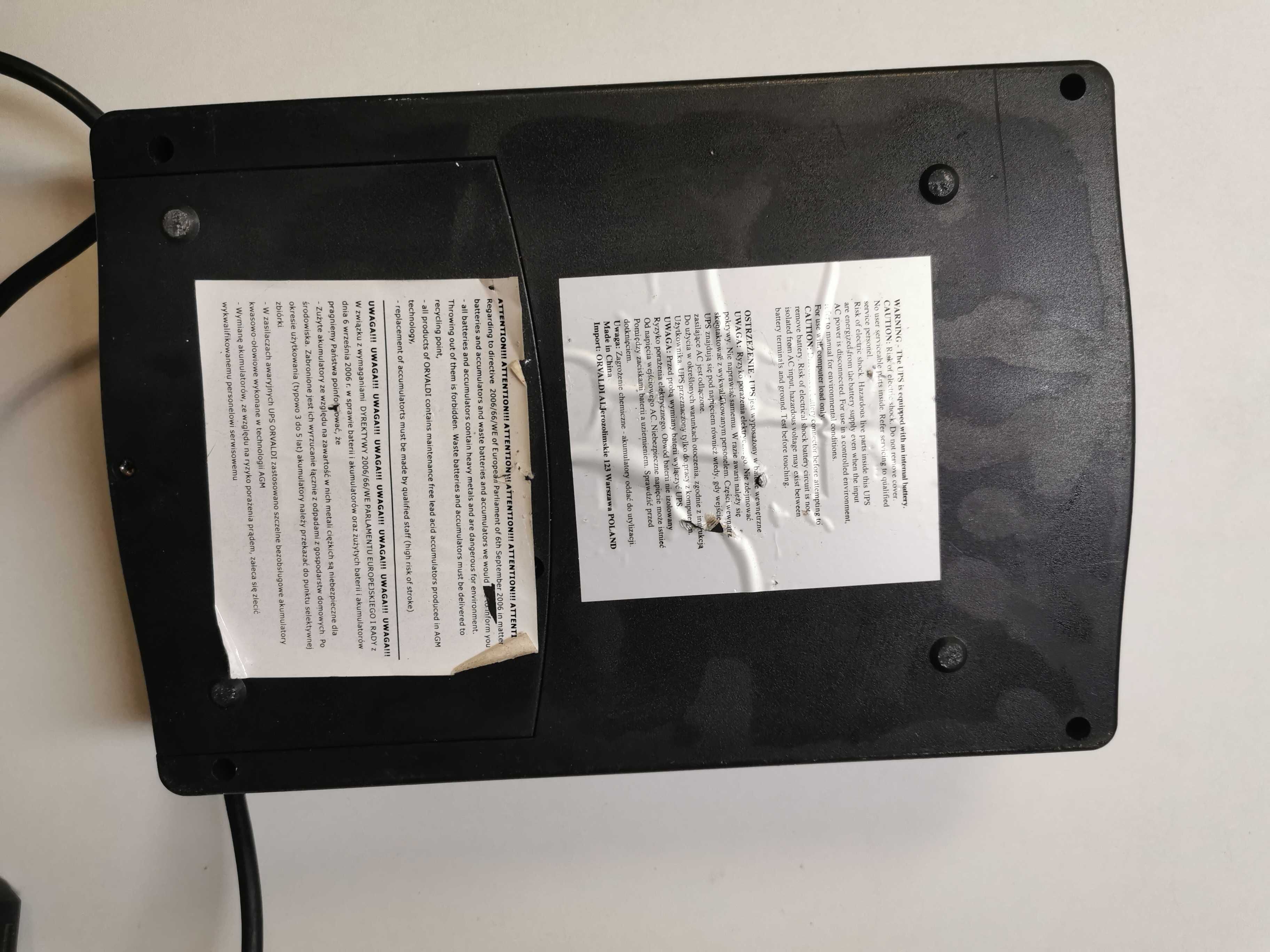 Zasilacz awaryjny UPS ORVALDI 750SP (750VA/450W)