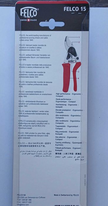 Sekator ogrodowy Felco 15 z obr. rączka dla malych dłoni*oryginał