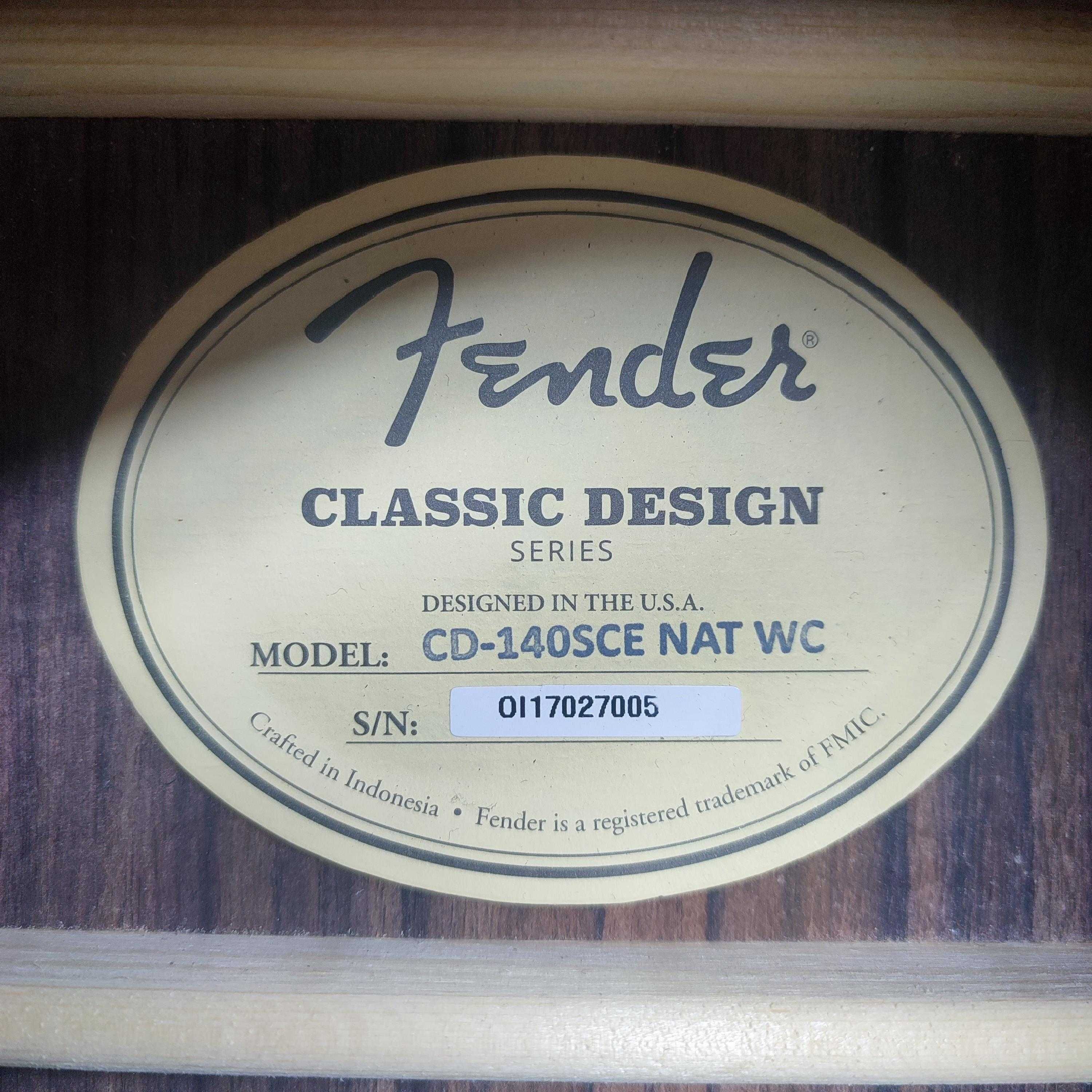 Gitara elektroakustyczna Fender CD-140SCE