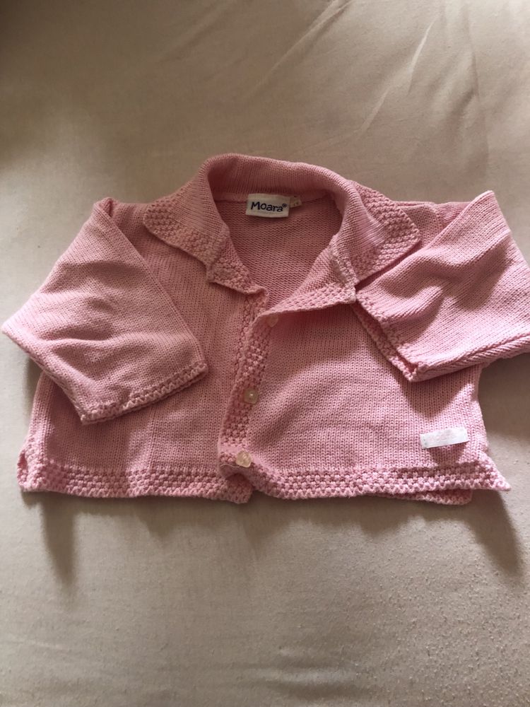 Vestido e casaco para crianca de 1 ano