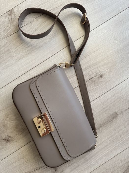 Torebka skórzana Fabiola sofia m taupe