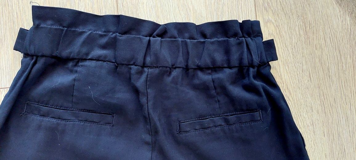 H&M r.34 czarne spodnie wiskoza wyższy stan