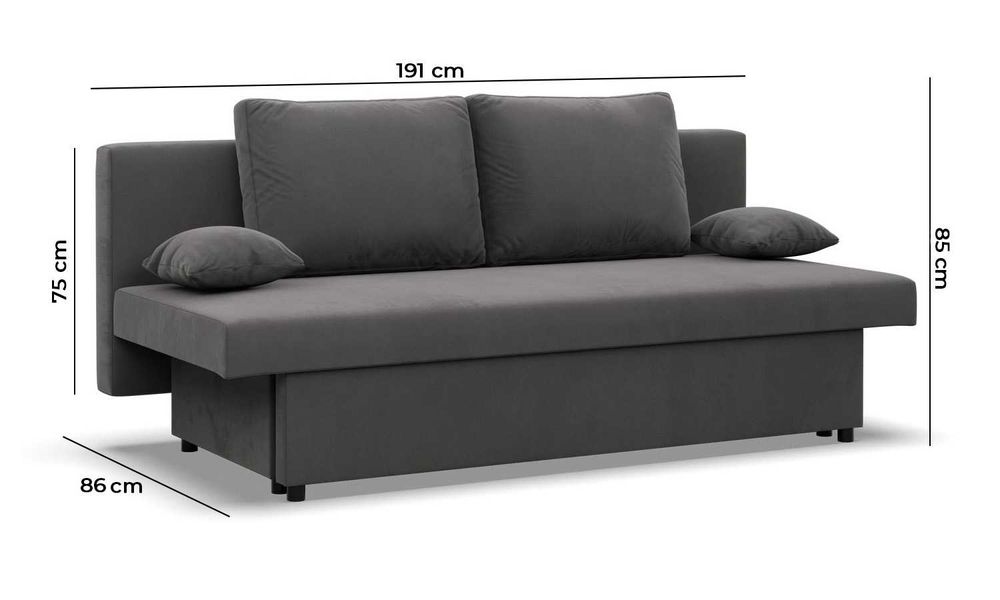 Kanapa z Funkcją Spania Nola Sofa Rozkładana WYSYŁKA CAŁA POLSKA