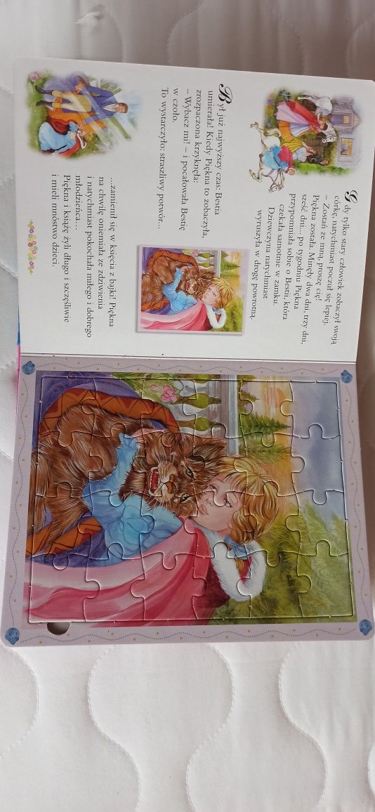 Piękne księżniczki puzzle książka