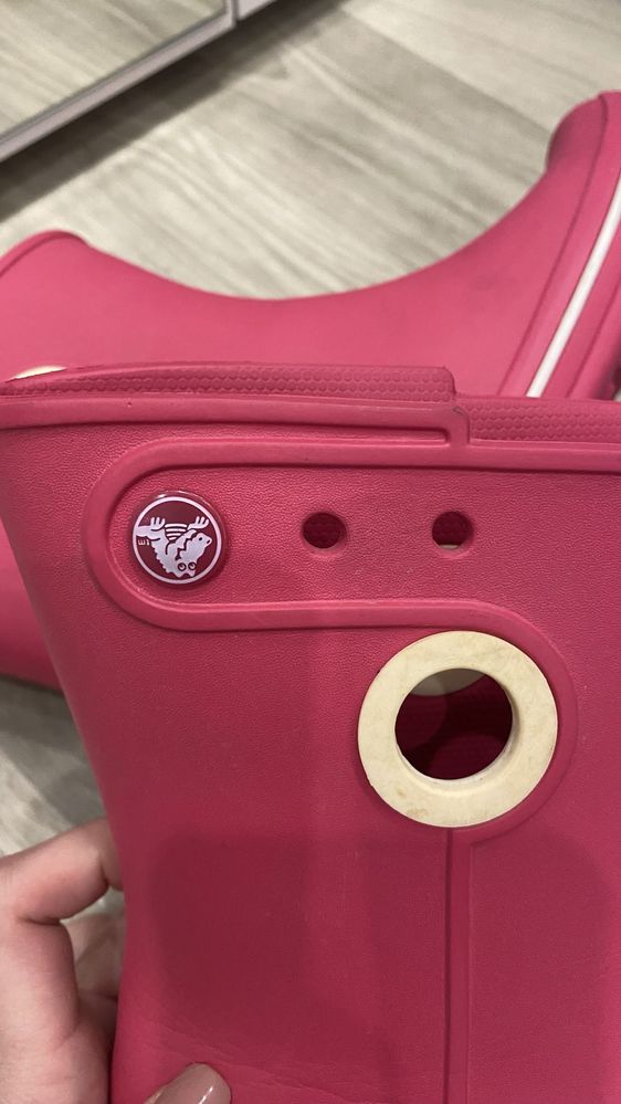 crocs w8 резинові сапоги