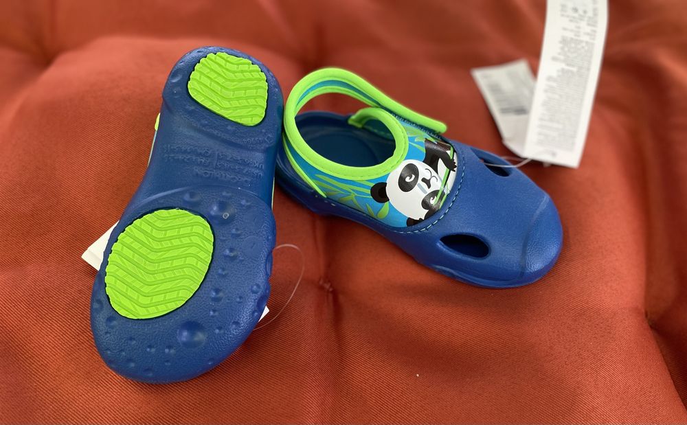 Sandalias verão sapatos de agua Chinelos natação Panda