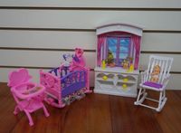 Мебель для кукол типа барби gloria «детская» 24022