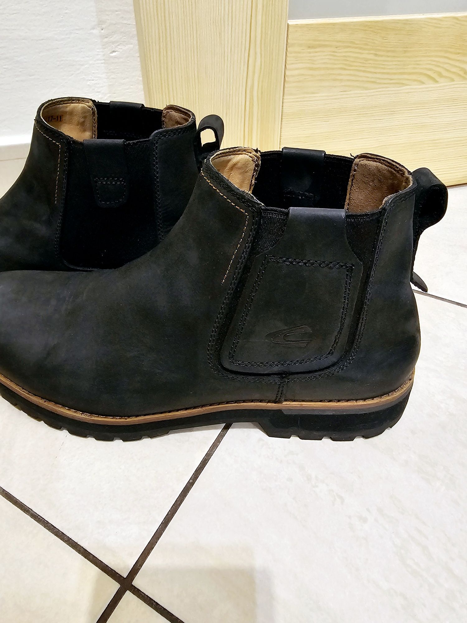 Czarne botki Camel Active 46 nubuk