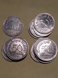 Moedas de 50 Reichpfennig 1919/20/21/22