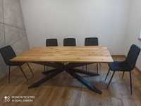 Stół dębowy Loft nowoczesny lite drewno pająk krzyżak