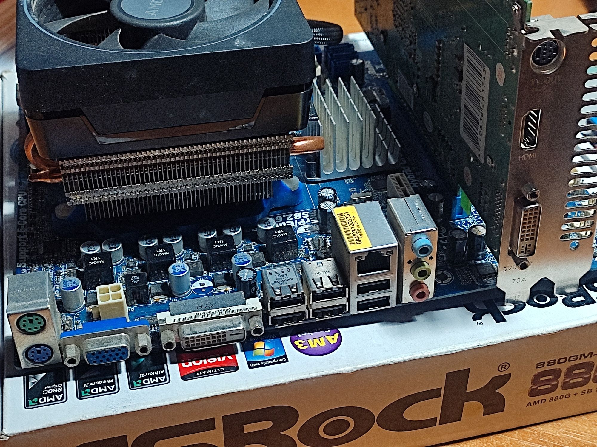 Комплектом или по отдельности ASRock 880GM-LE GeForce 9600GT, DDR3 8Gb