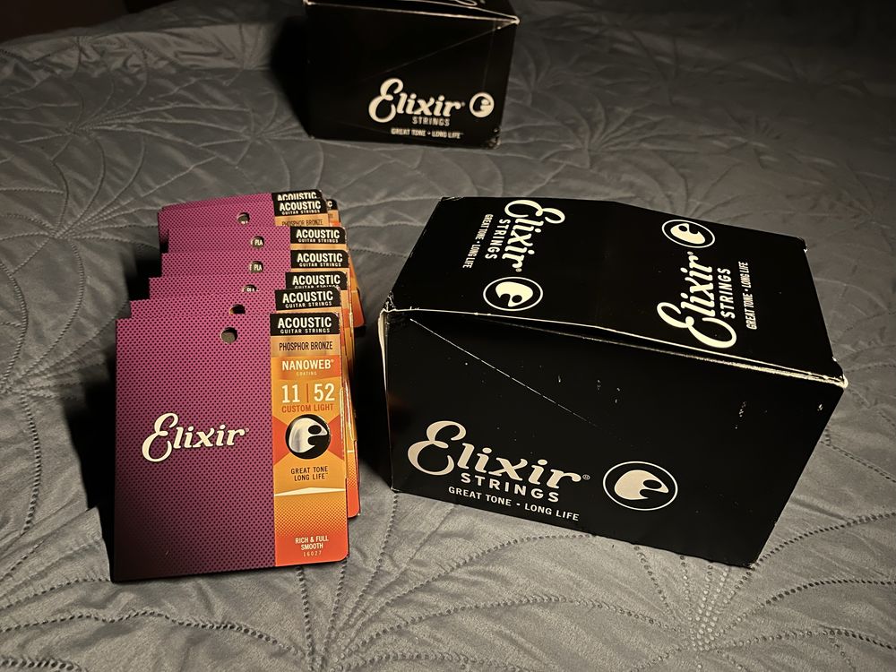 Струни Elixir Phosphor Bronze 11-52