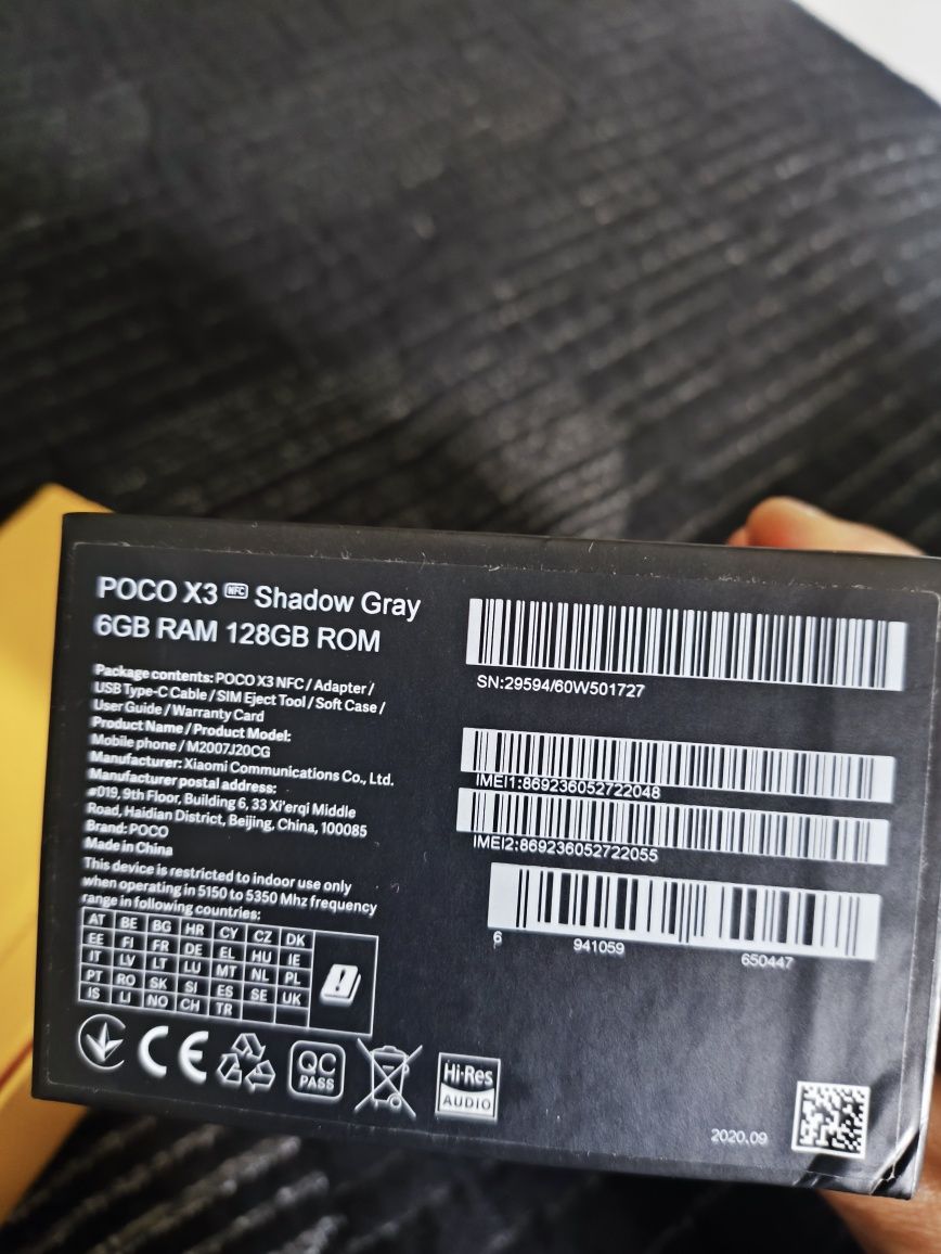 POCO X3 NFC avariado