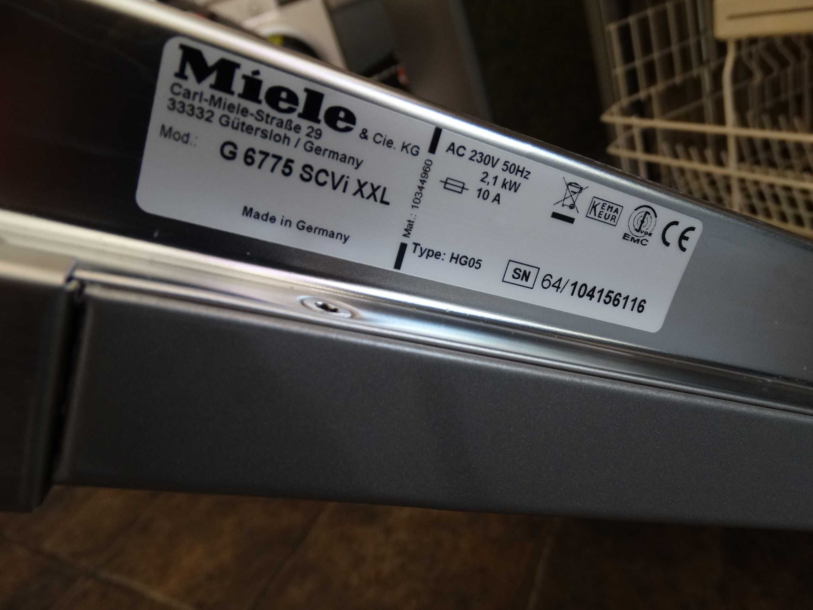 Zmywarka Miele do pełnej zabudowy G 6775 SCVi XXL, 6 m-cy gwar.