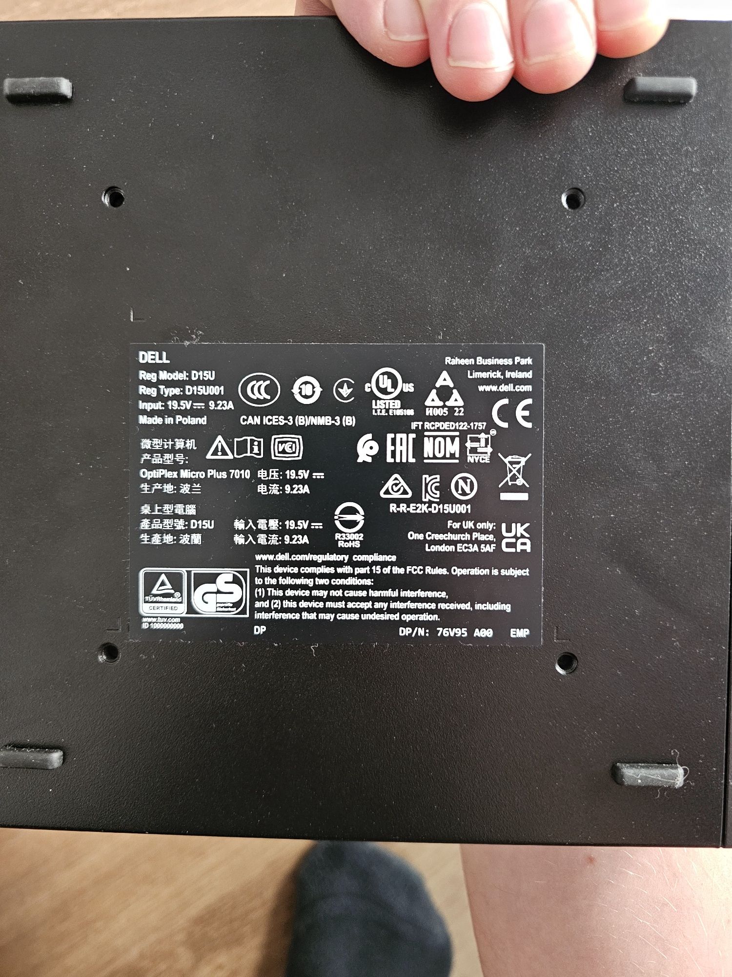 Dell OptiPlex Micro Plus 7010 i5-13500, 16GB RAM 256G SSD GWAR MINI PC