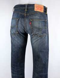 Levis 501 spodnie jeansy W29 L34 pas 2 x 38 cm
