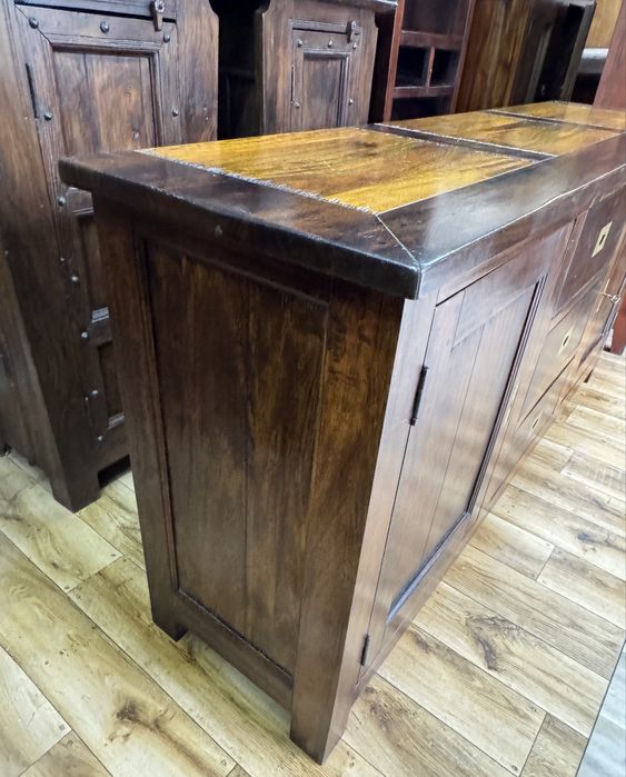 Komoda z drewna, kolonialna, vintage, rustykalna, wyjatkowy blat