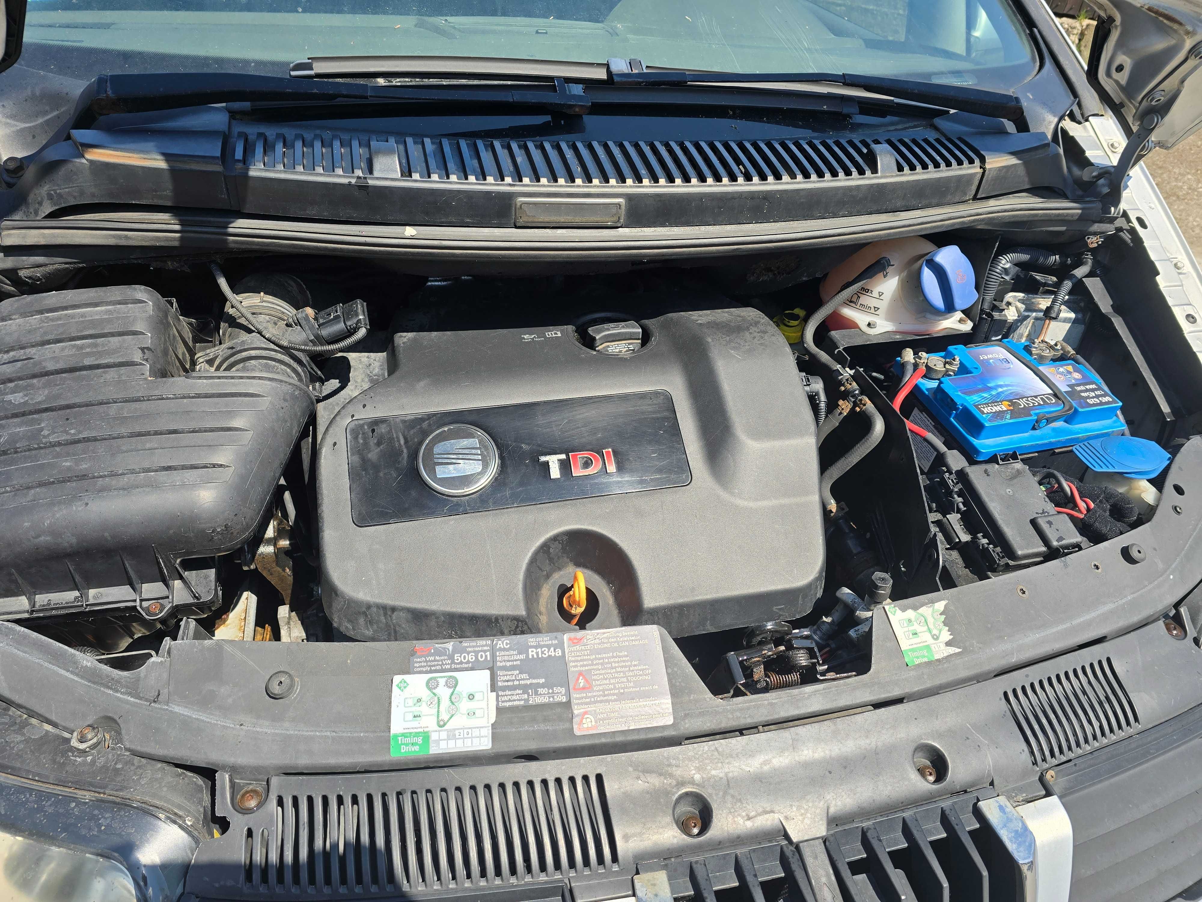 VW Sharan Alhambra Lift Silnik Skrzynia Maska Zderzak Drzwi Części 1,9