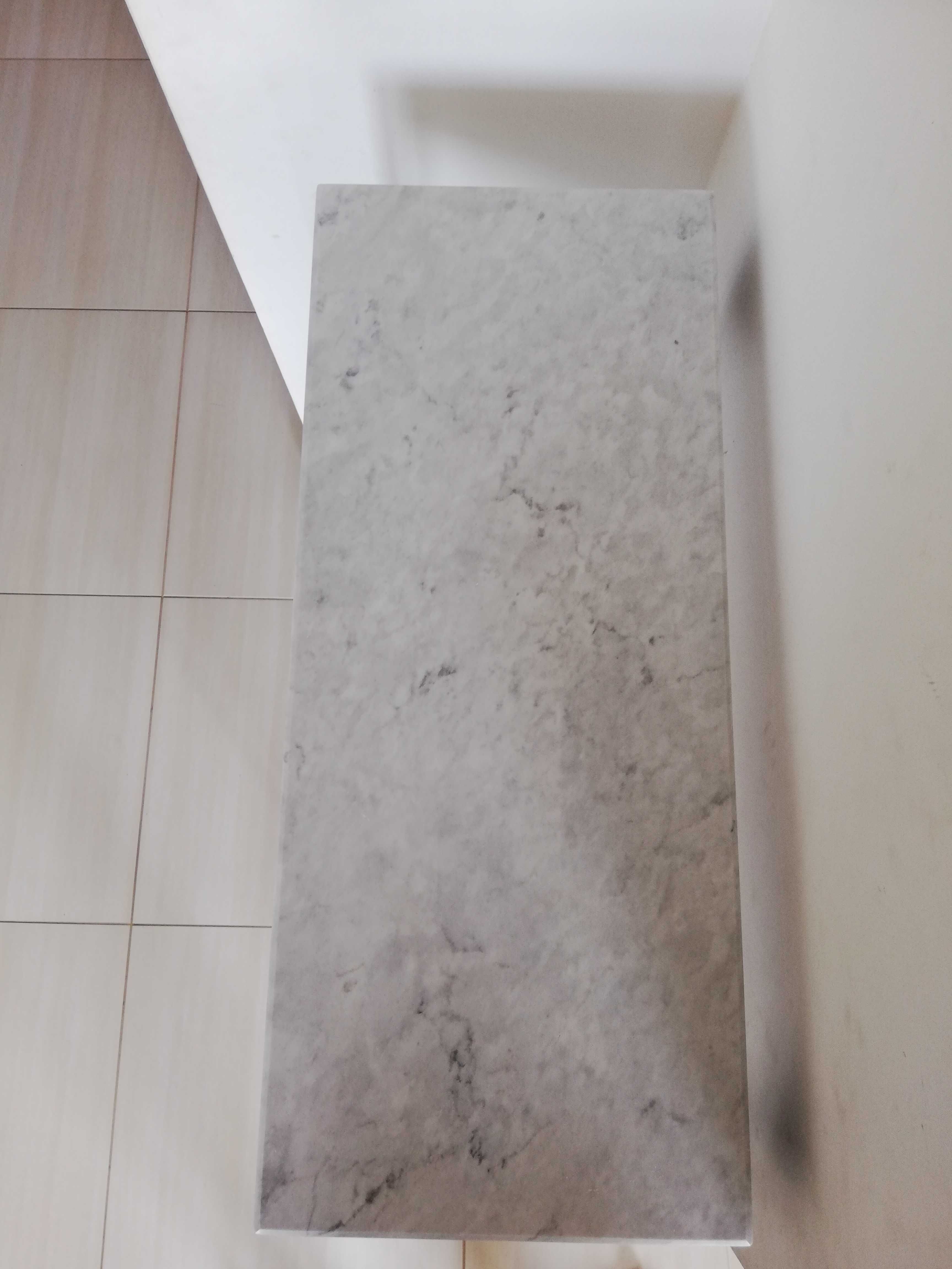 Konsola półka regał Marmur Biacno Carrara 70 cm