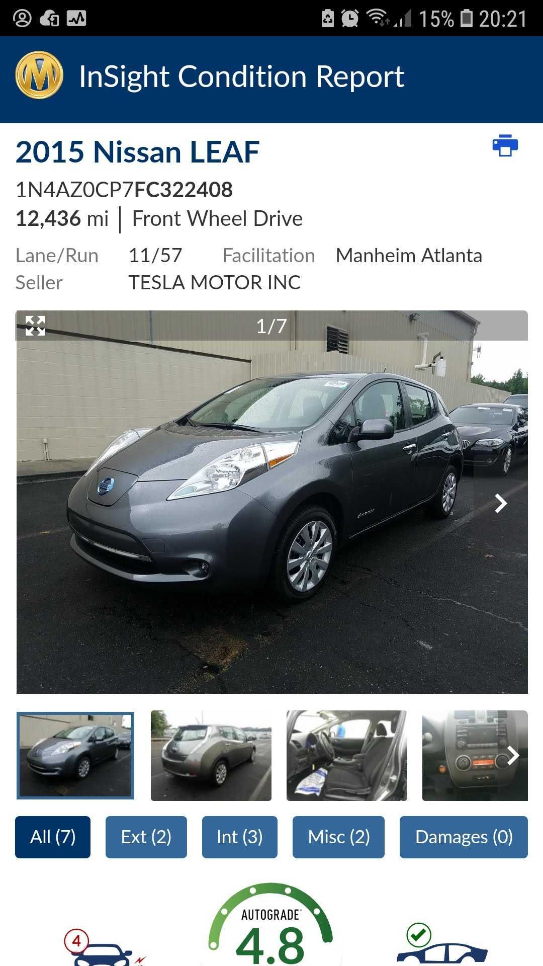 Продам Nissan Leaf 2015 року