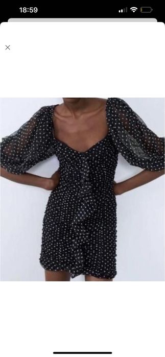 Платье Zara в горошек