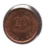 Angola - 20 Centavos 1949 - soberba