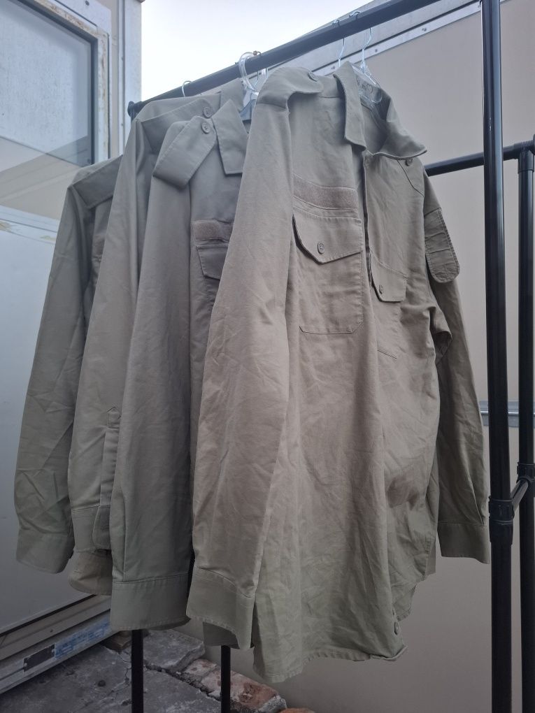 Koszula wojskowa Khaki długi rękaw