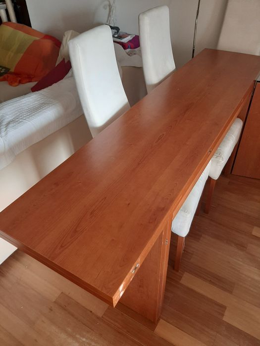 Aparador cerejeira com mesa integrada