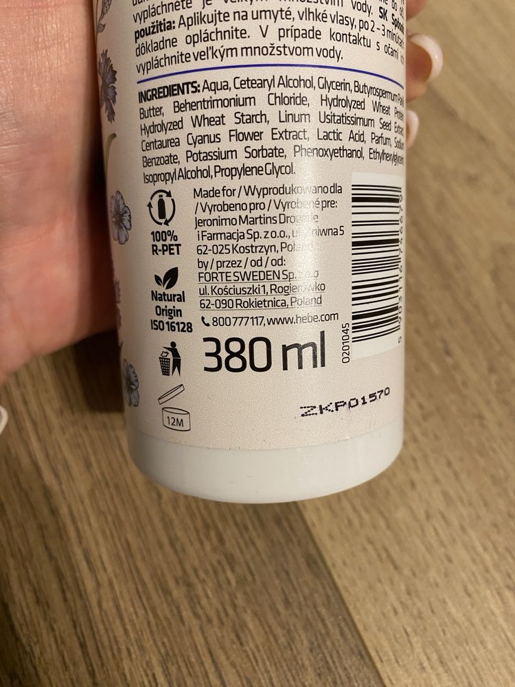 Odżywka wygładzająca do włosów Hebe Smoothing 380 ml