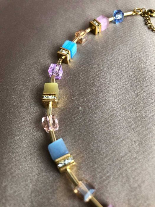 Кольє ручної роботи "Сонячна акварель"