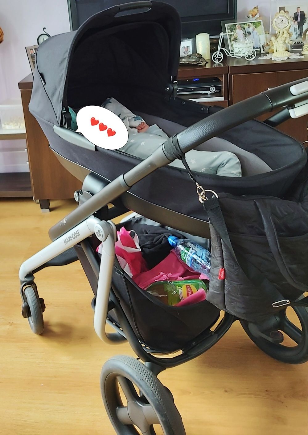 Wózek 2w1 Maxi Cosi Lila plus gondola foldable czarny