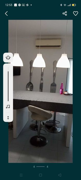 3 Candeeiros cozinha