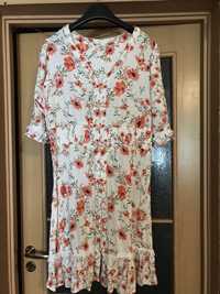 Сукня літня плаття M&S 16 XL L великий розмір біла квіти