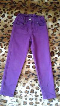Bogi фиолетовые джинсы-брюки девочке 4-5лет.116см