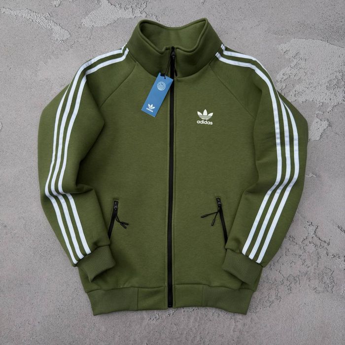 Зіпка Adidas Зима / Фліс. ТОП якість. Олімпійка Адідас. Кофта тепла