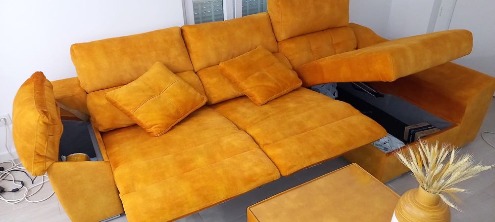 Sofá elétrico reclinável