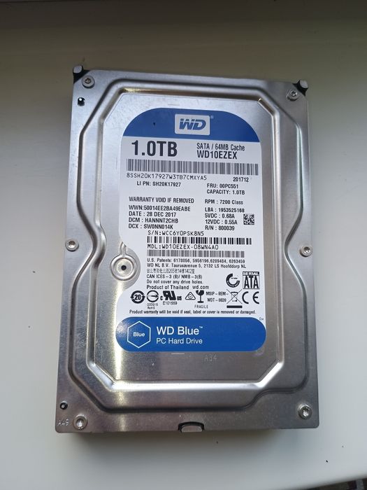 Продам hdd WD 1.0TB