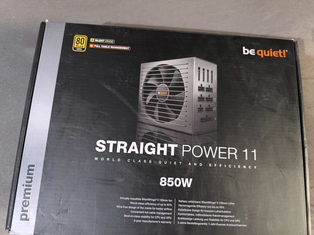 Be quiet 850W straight power 11 80 plus gold