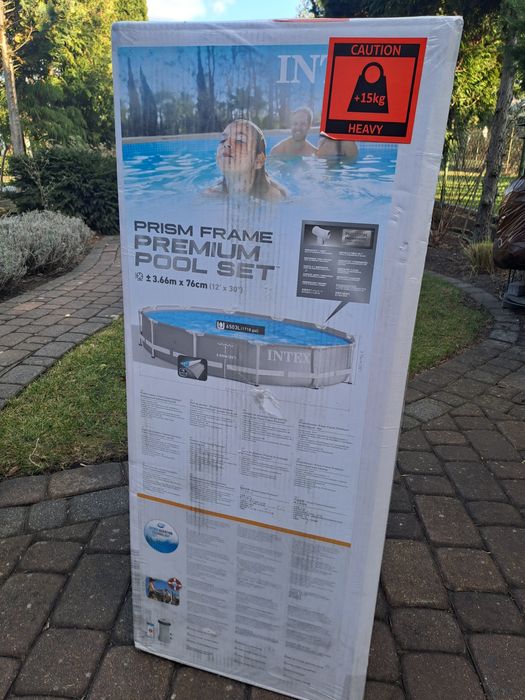 Intex Zestaw basenowy z ramą Prism Frame Pool nowy okazja