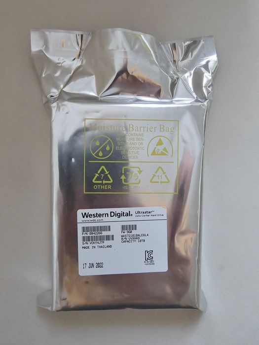 Dysk twardy WD Ultrastar DC HC330 3.5 HDD 10TB 7200RPM SATA 6Gb/s256MB
