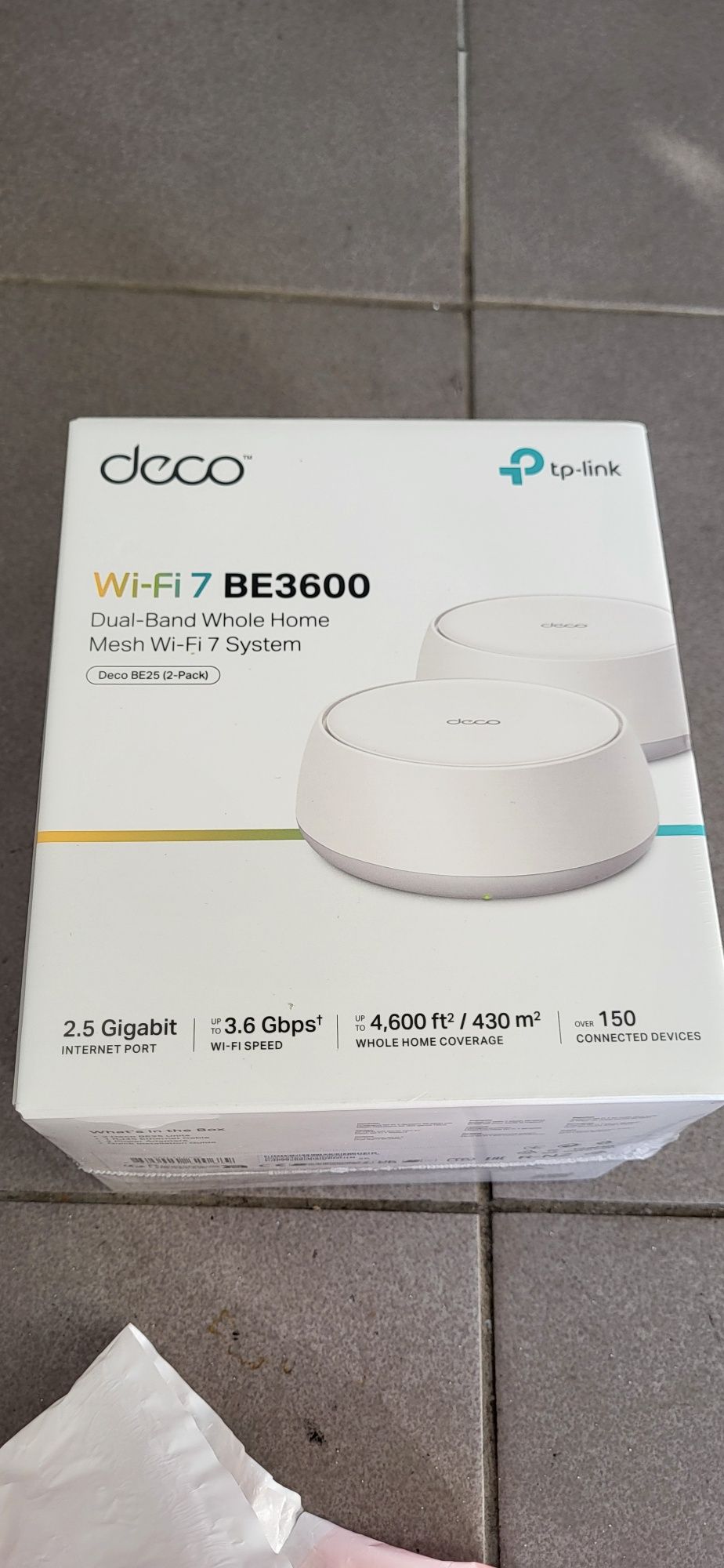 Tplink Deco Wifi 7 BE3600 PACK 2 NOVO