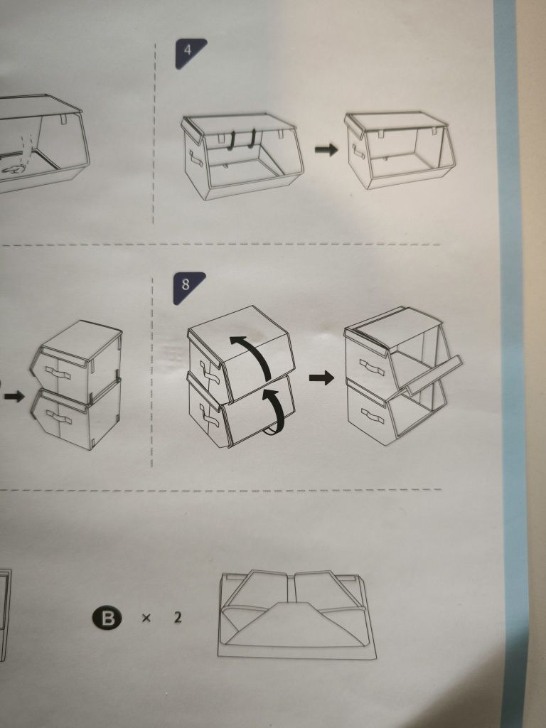 2 Caixas arrumação novas