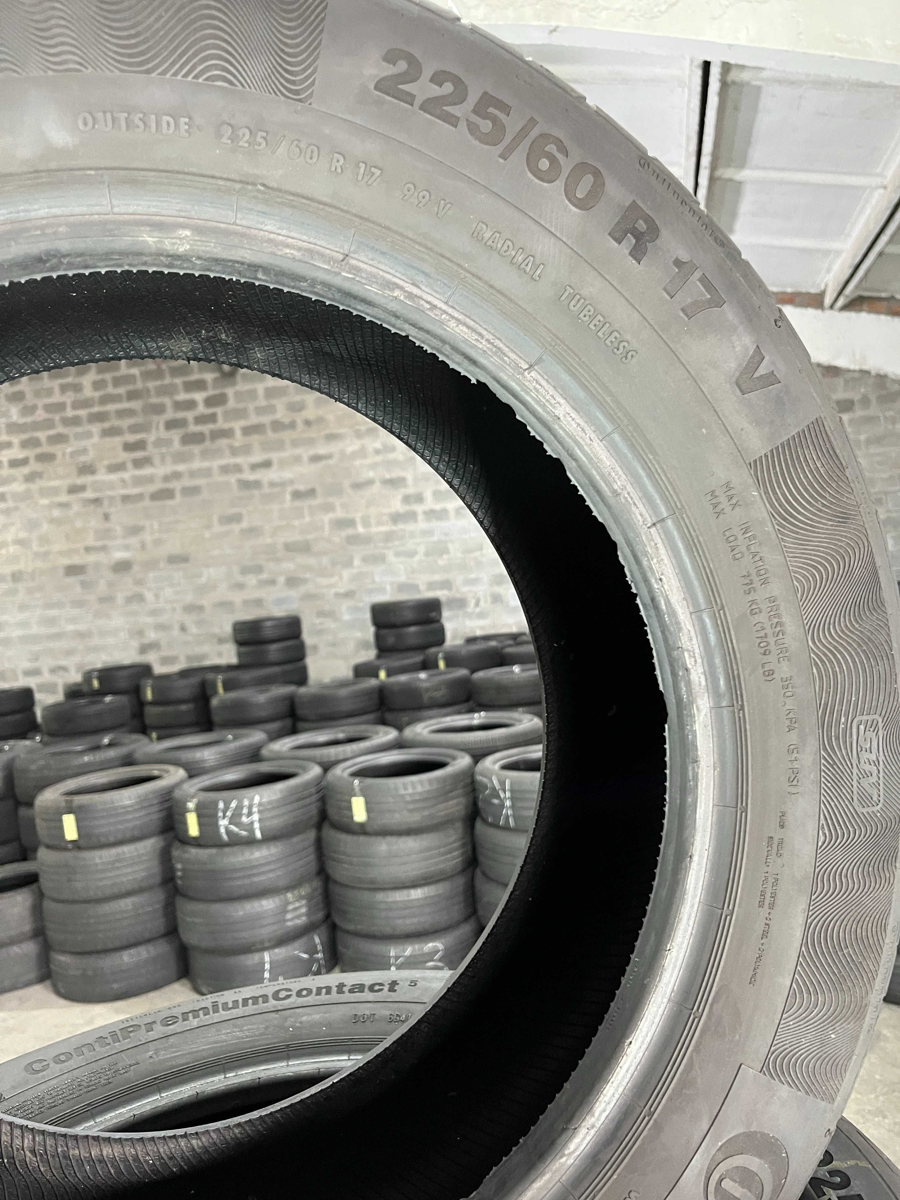LS1018 Літні шини 225/60r17 Continental ContiPremiumContact 5 комплект