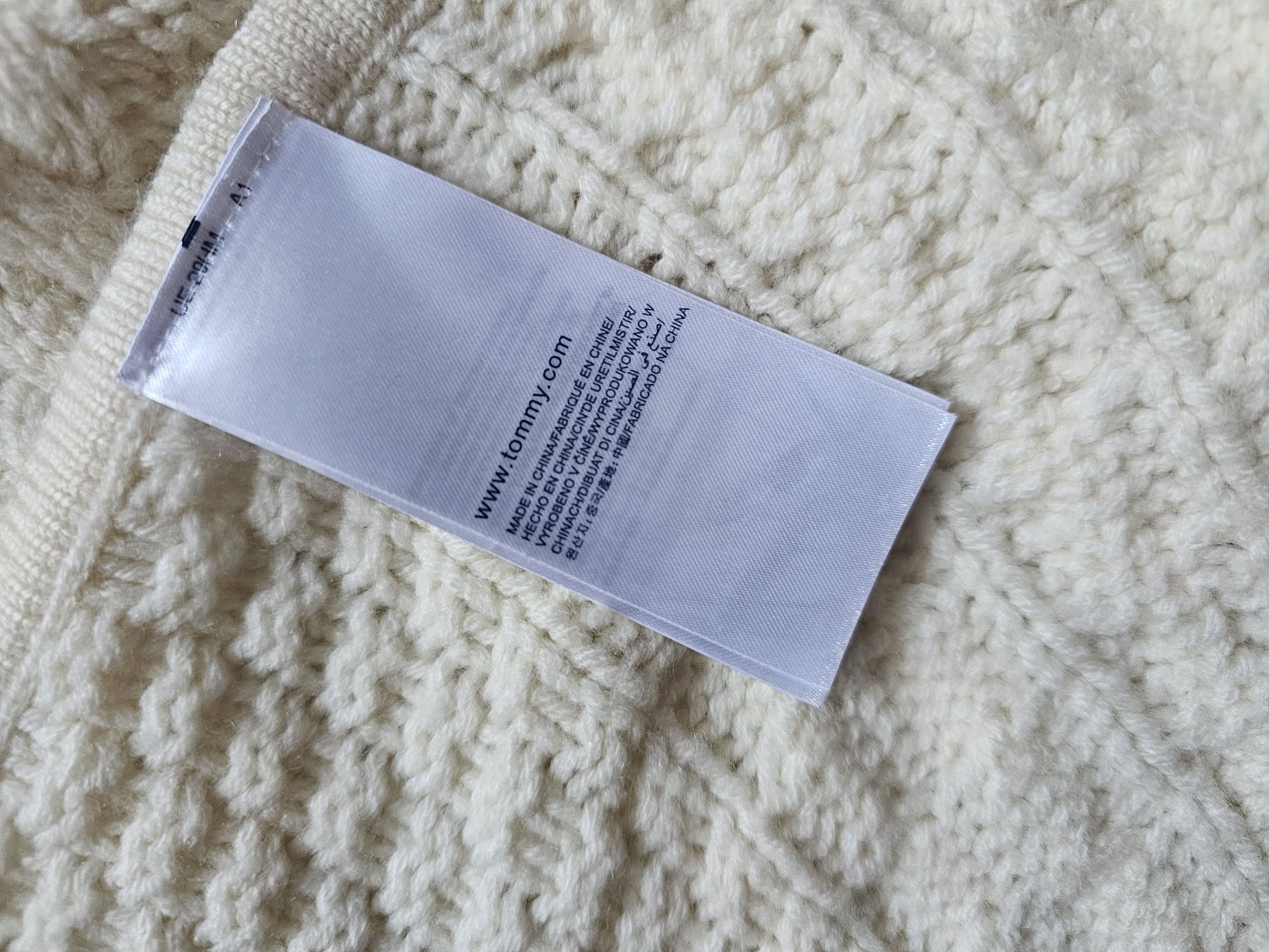 Ponczo Tommy Hilfiger wełna rozmiar M