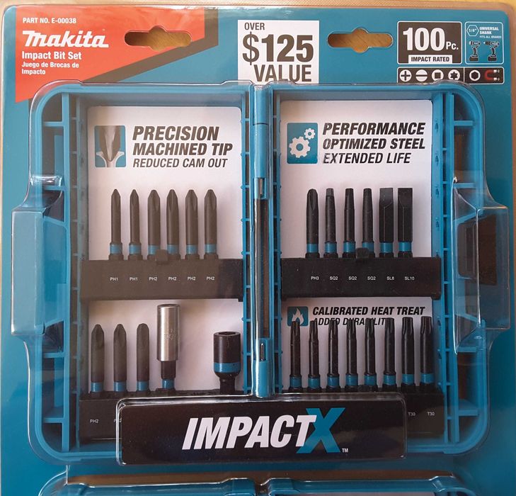 Набор бит Makita 100 шт. новый набір біт США