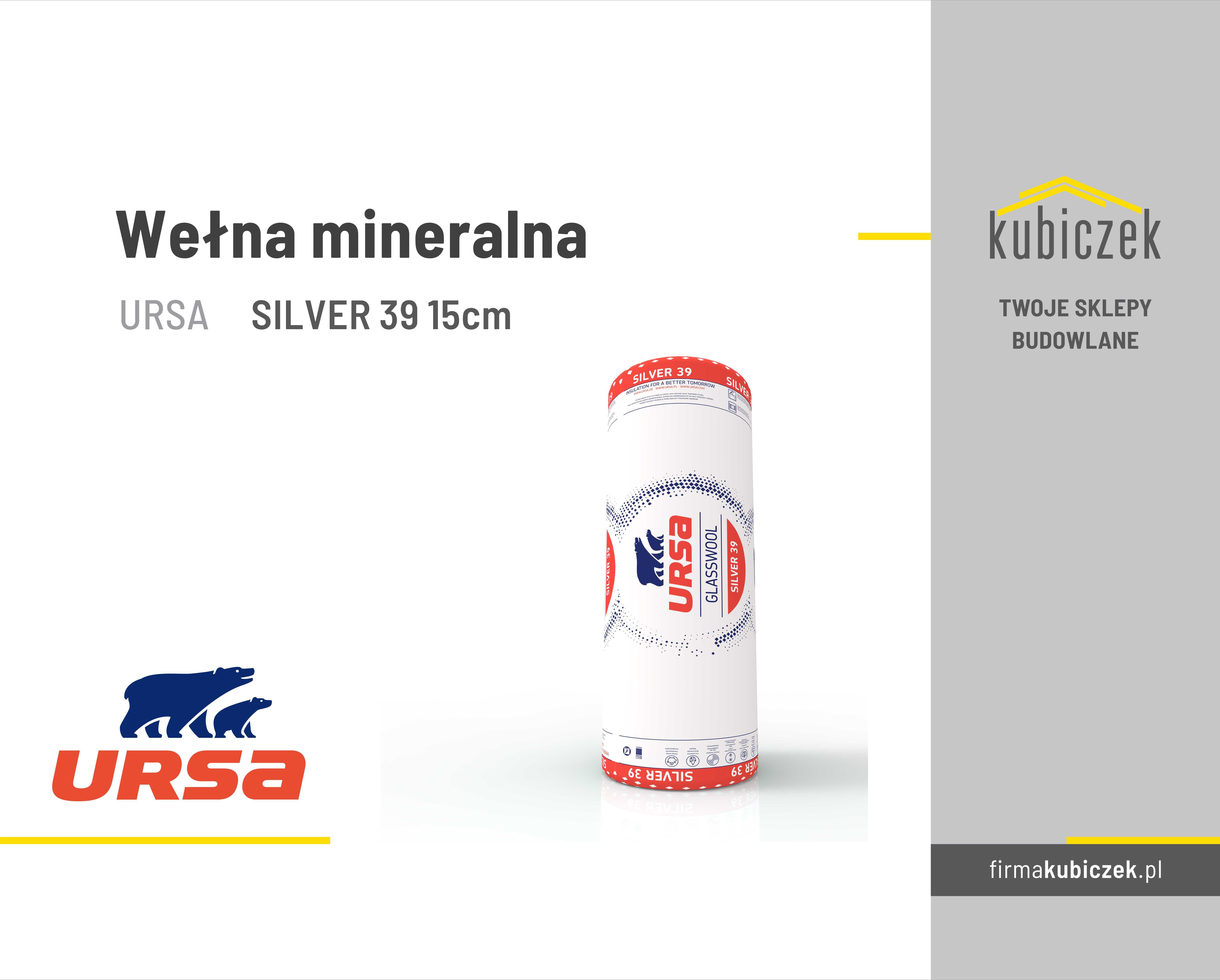 URSA wełna mineralna SILVER DF39 15cm - rolka