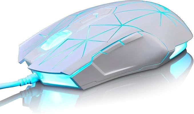LexonElec AJ52 – Przewodowa Mysz do Gier RGB z 7 Poziomami DPI!